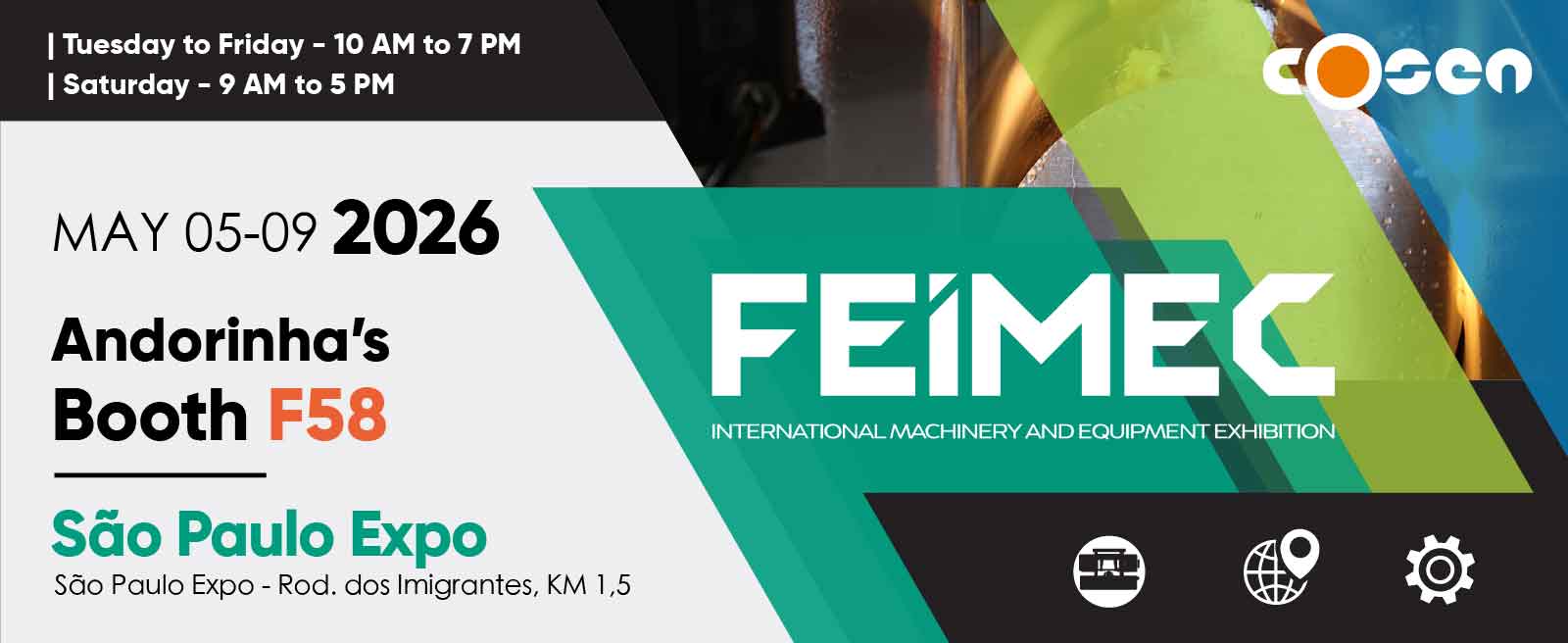 2026/5/5 ~ 5/9, FEIMEC: São Paulo Expo / Stan Andorinha F58