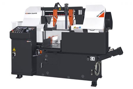 320mm Metall Schneidende automatische horizontale Doppel-Säulen-Bandsäge - Automatische Säulen-Typ Produktions-Bandsäge, die präzise und schnelle Schnitte innerhalb Ihres Budgets liefert - Cosen AH-320H