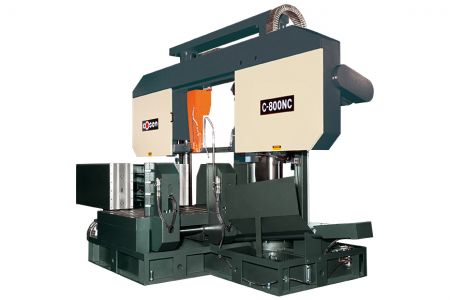 800mm runde automatische horizontale Doppelspalt-Bandsäge - Anzeige der automatischen horizontalen Doppelspalt-Bandsäge