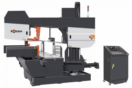 400mm x 500mm 더블 미터, 30도에서 150도 각도 절단 기계 구조 재료용 - 400mm x 500mm 두 방향 스위블, 각도 절단 밴드 톱의 외관