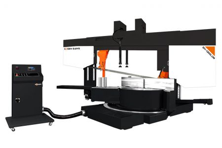Macchina per segare a nastro a doppio postazione orizzontale semi-automatica da 1300 mm - Macchina per segare a nastro a doppio postazione orizzontale semi-automatica da 1300 mm