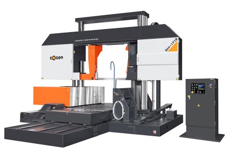 Segatrice a nastro semi-automatica pesante ad alte prestazioni - Visualizzazione Outlook della Sega a Nastro Doppia Colonna Semi-Automatica Heavy Duty