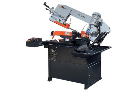 Segatrice a nastro mitering semi-automatica a doppia testa girevole 260 x 350 mm - Display di 260 x 350 mm Segatrice a nastro mitering semi-automatica a doppia testa girevole