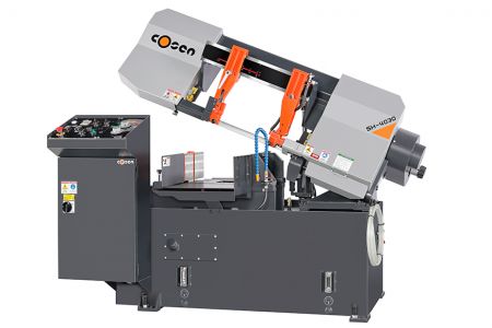 Gergaji pita tipe gunting horizontal semi-otomatis 400 x 300mm - Gergaji pita tipe gunting horizontal semi-otomatis 400 x 300 mm melampaui merek lain dengan rasio harga-kinerja yang sangat baik