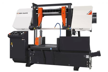 Segatrice a nastro semi-automatica con doppia colonna - Visualizzazione Outlook della Sega a Nastro Doppia Colonna Semi-Automatica per Uso Intensivo