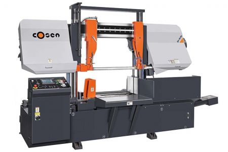Sega a Nastro Doppia Colonna Semi-Automatica 560 x 800 mm per Uso Intensivo - Visualizzazione Outlook della Sega a Nastro Doppia Colonna Semi-Automatica per Uso Intensivo