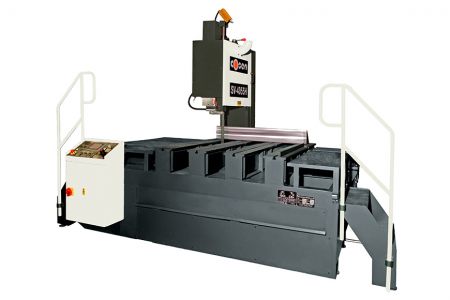 Máy cưa băng đứng với đầu di chuyển và tấm & khối 400mm x 550mm - Máy cưa băng đứng với đầu di chuyển và tấm & khối 400mm x 550mm