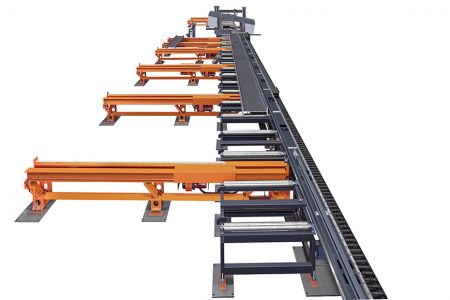 Sistema di linea di perforazione a travi - Macchina da perforazione, sistema di alimentazione del materiale, sistema di nastro trasportatore incrociato/di trasferimento per linea di perforazione a travi