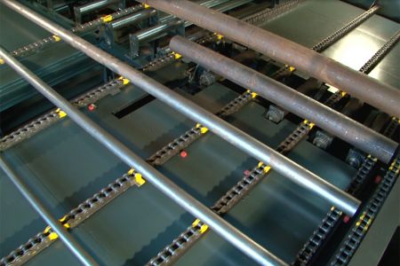Banda fűrész Automatikus Osztályozó Rendszer - Az Automatikus Osztályozó Rendszer a levágott darabokat a megfelelő célhelyükre vagy állványra tudja juttatni.