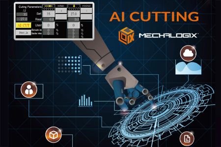 AI CUTTING、专属建模DIGITAL TWIN - AI CUTTING、机台专属AI云、智能推荐、动态运算、提供最佳化参数建议、让刀具寿命最佳化